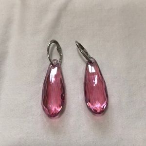Swarovski Rose Crystal Earrings